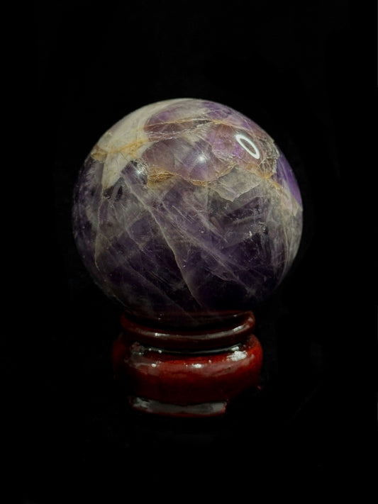 Chevron Amethyst Sphere