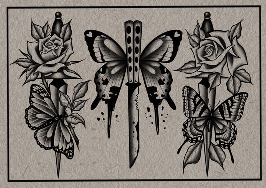 Butterfly Dagger - Print